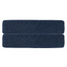 Простыня на резинке из хлопкового трикотажа темно-синего цвета из коллекции essential, 180х200х30 см