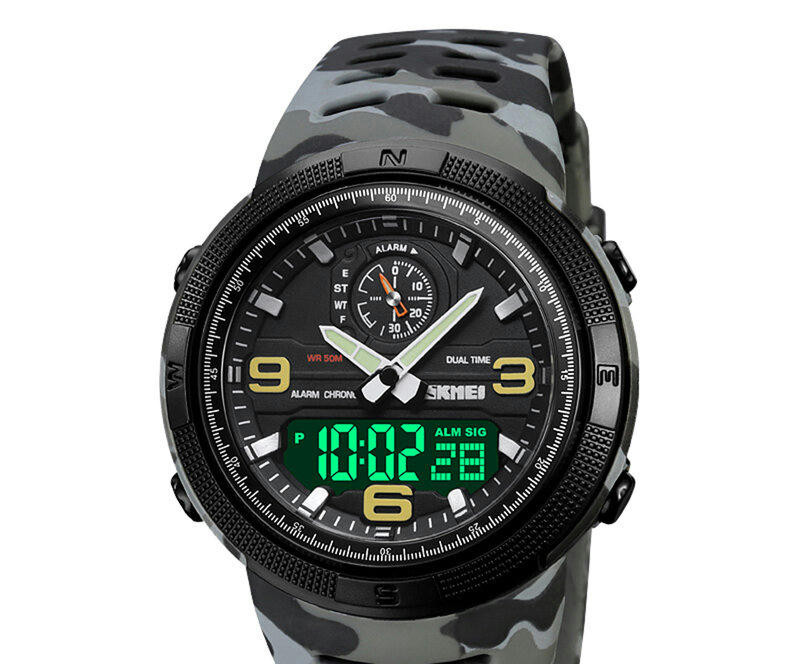 Skmei 1655cmgybk grey camo-black