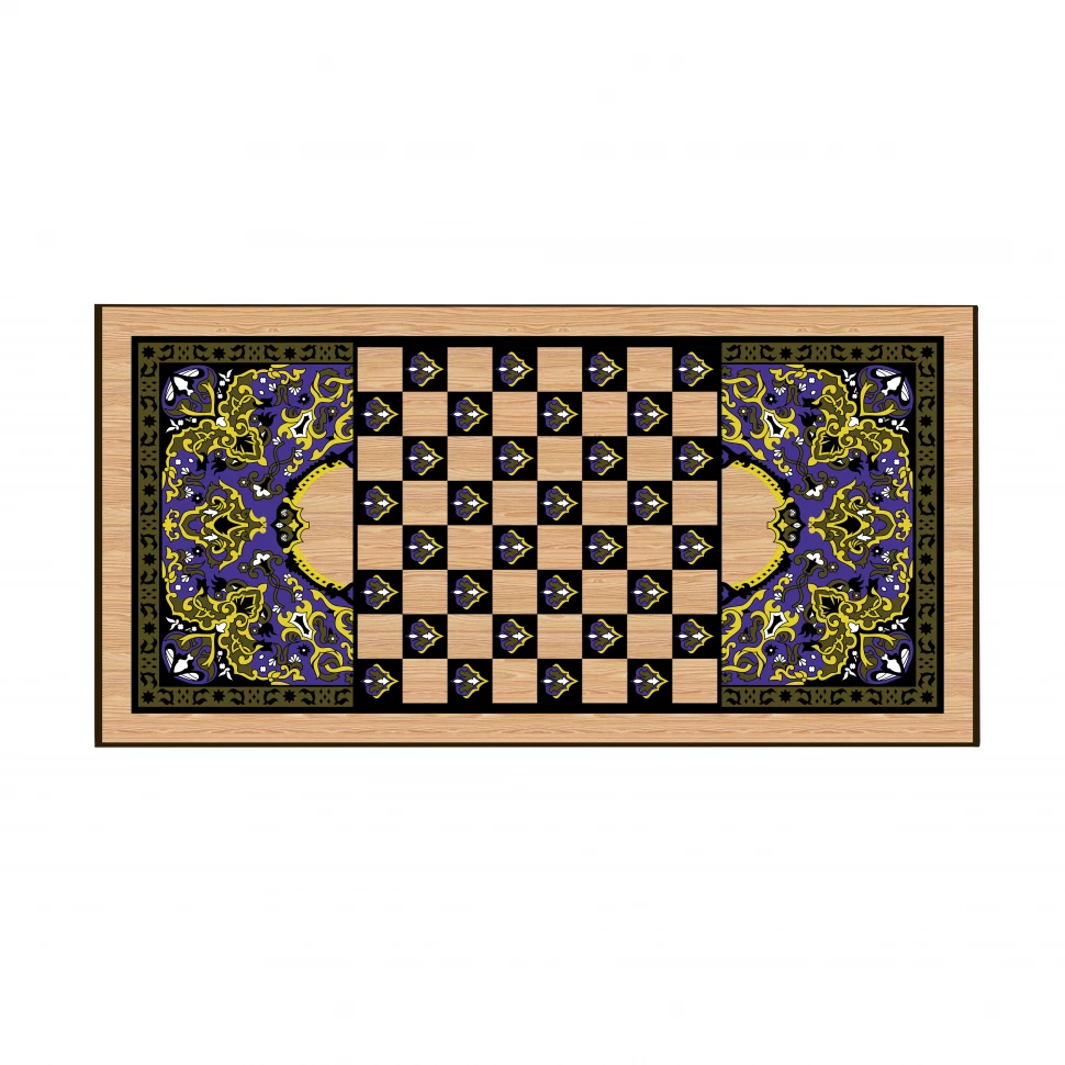 Нарды + Шашки Сирия Сокол малые (Россия, дерево, 40 см), Partida