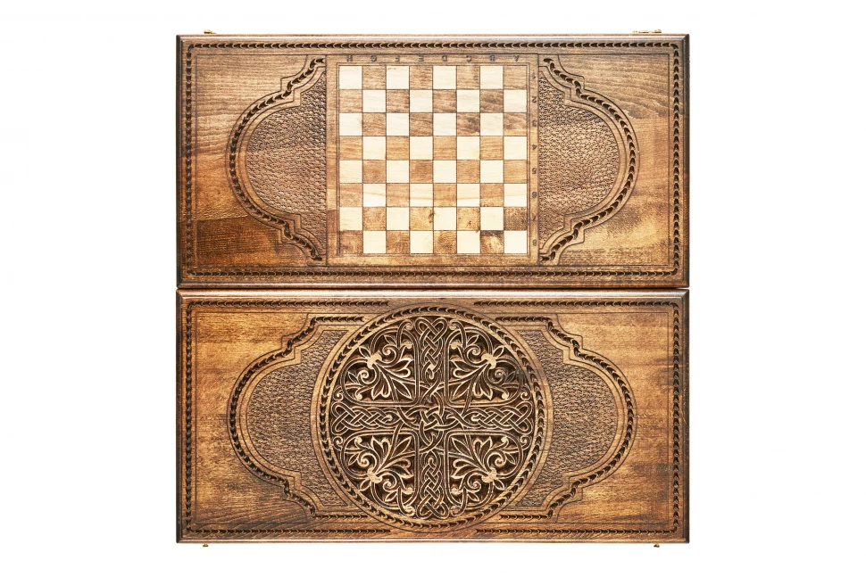 Нарды резные "Армянский узор 2", Mkhitaryan