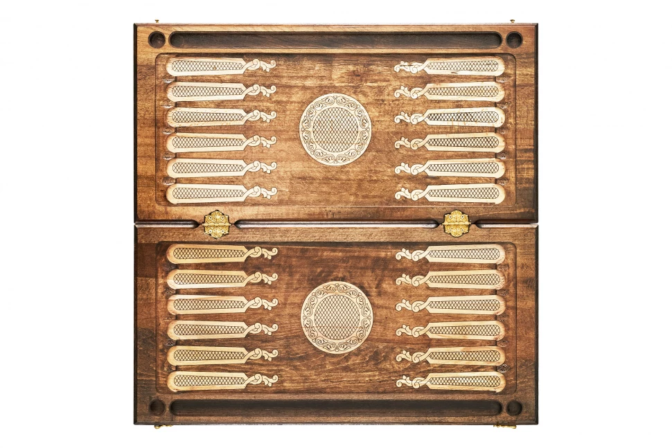 Нарды резные "Армянский узор 2", Mkhitaryan