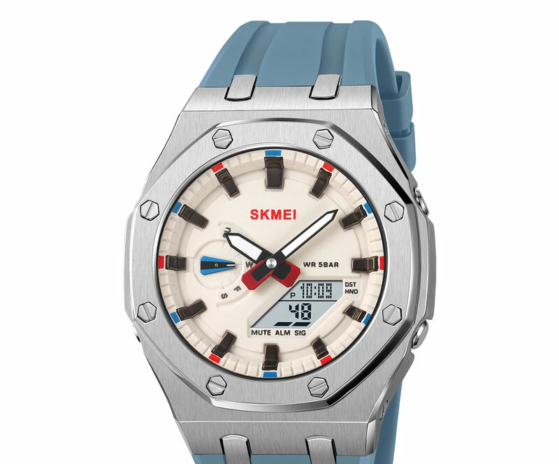 Наручные часы skmei 2243siltbu silver/light blue