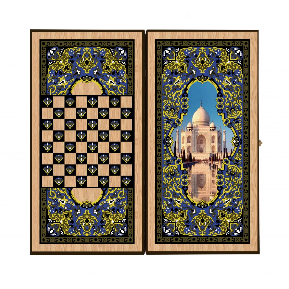 Нарды + Шашки Сирия Тадж-Махал малые (Россия, дерево, 40 см), Partida