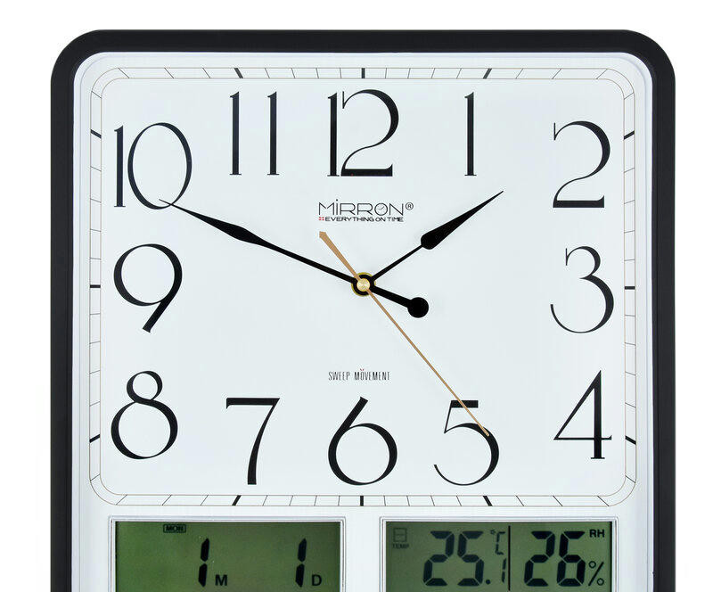 Настенные часы mirron p3325А-2 жк ЧБ
