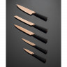 Набор из 5 ножей и подставки titan copper