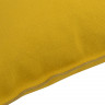 Чехол на подушку из фактурного хлопка горчичного цвета с контрастным кантом из коллекции essential, 45х45 см