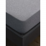 Простыня на резинке из хлопкового трикотажа серого цвета из коллекции essential, 180х200х30 см