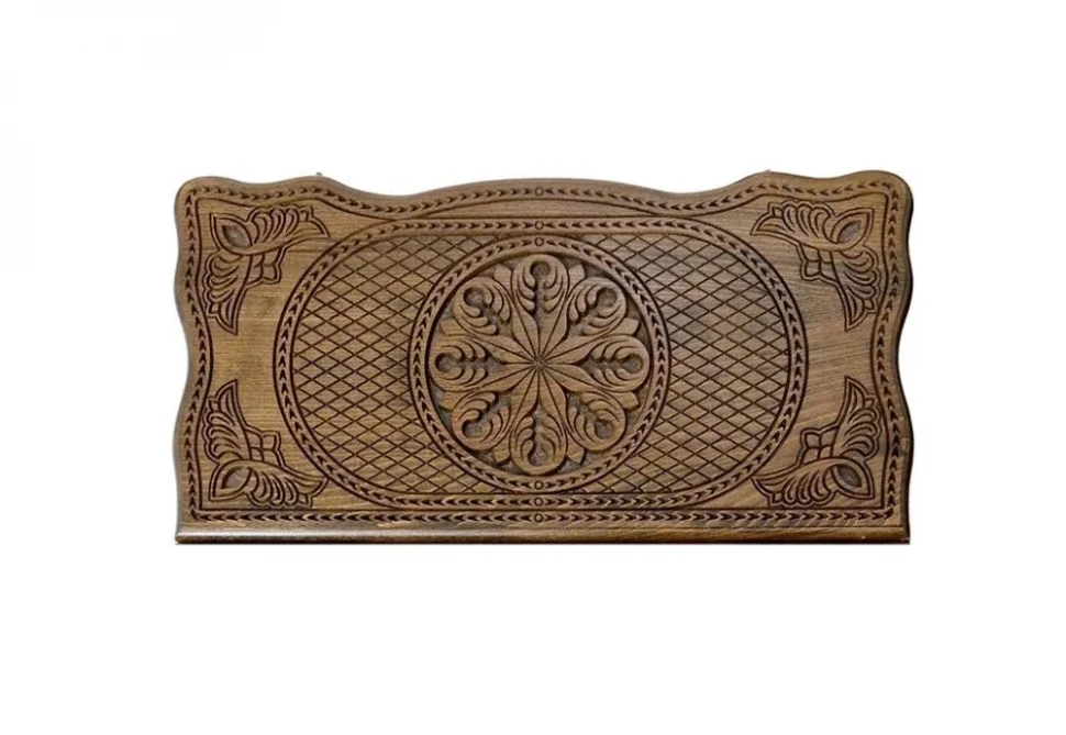 Нарды резные "Тёмный Узор 2" 50, Mirzoyan