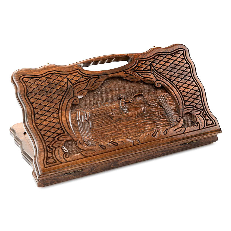 Нарды резные "Рыбак" 50, Haleyan