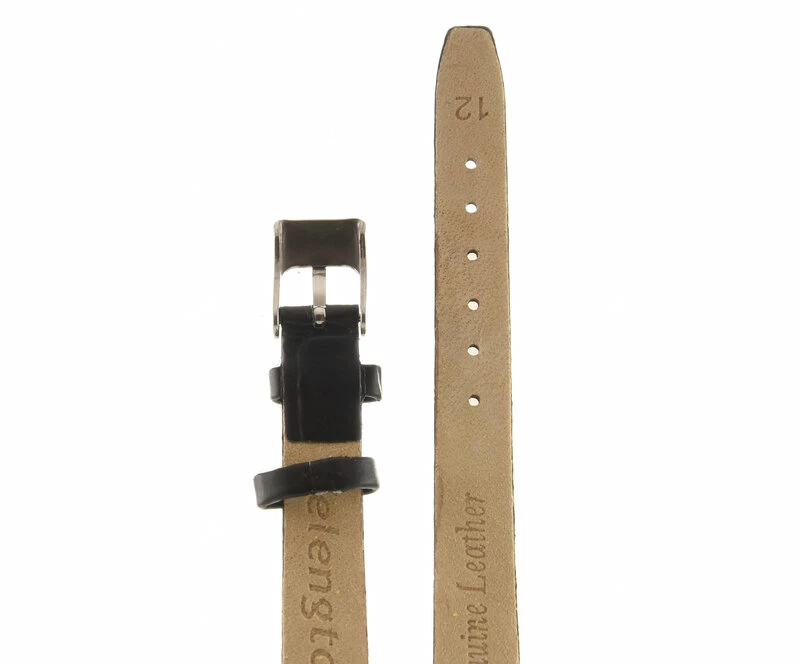 Ремешки velengton 12 черн croco сер заст