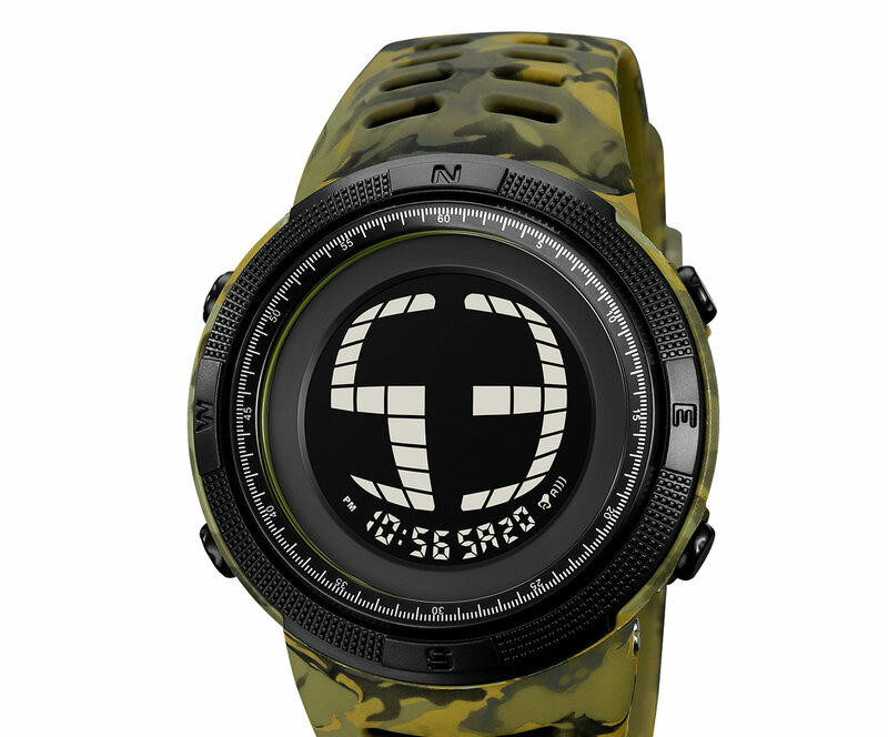 Наручные часы skmei 2076cmgnbk army green camo-black