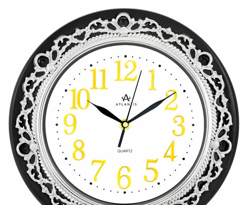 Настенные часы atlantis tld-6931l black