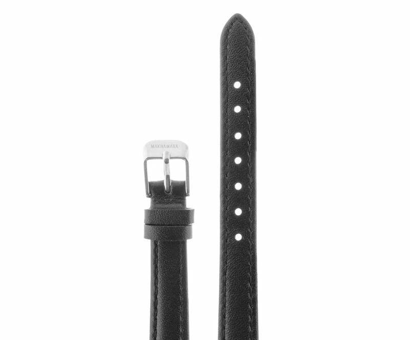 Ремешки maknamara 12 мм чер матовый сер заст mp-12016