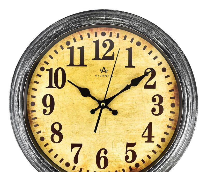 Настенные часы atlantis tld-3708c silver