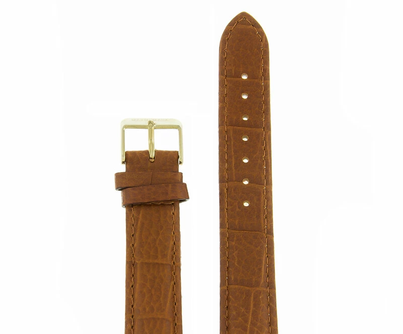 Ремешки maknamara 18 мм св.корич крокодил зол заст mp-18042