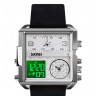 Наручные часы skmei 1584lsibk silver/ black leather