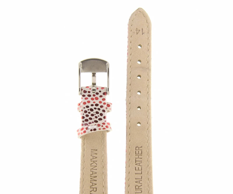 Ремешки maknamara 14 мм бел красн сер заст