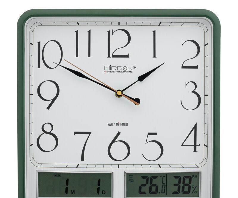 Настенные часы mirron p3325А-2 жк ЗЛБ