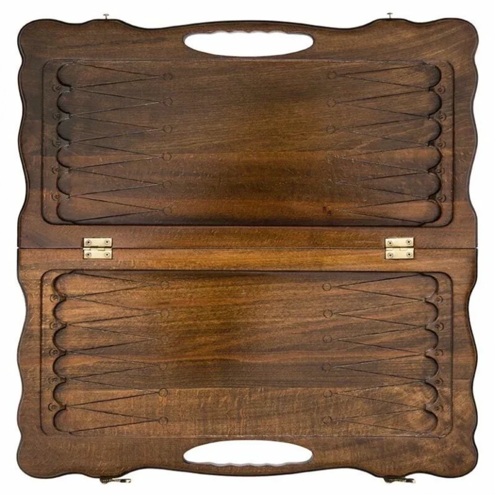 Нарды резные "Корабль" с ручкой 50, Haleyan