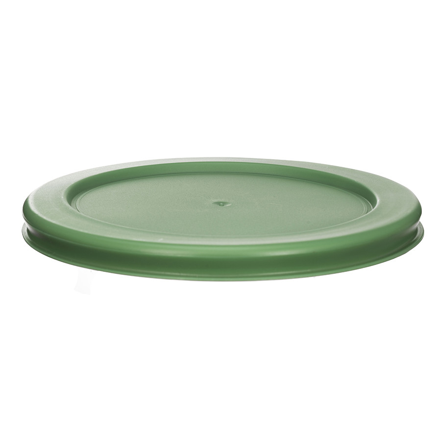 Крышка для стеклянного контейнера круглая, зеленая
