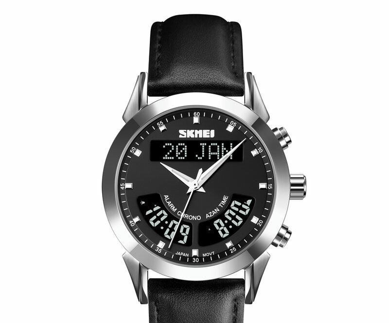 Наручные часы skmei q036lsibk silver/black-leather