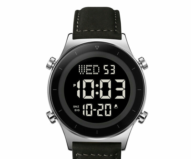 Наручные часы skmei 2079lsibk silver/black-leather