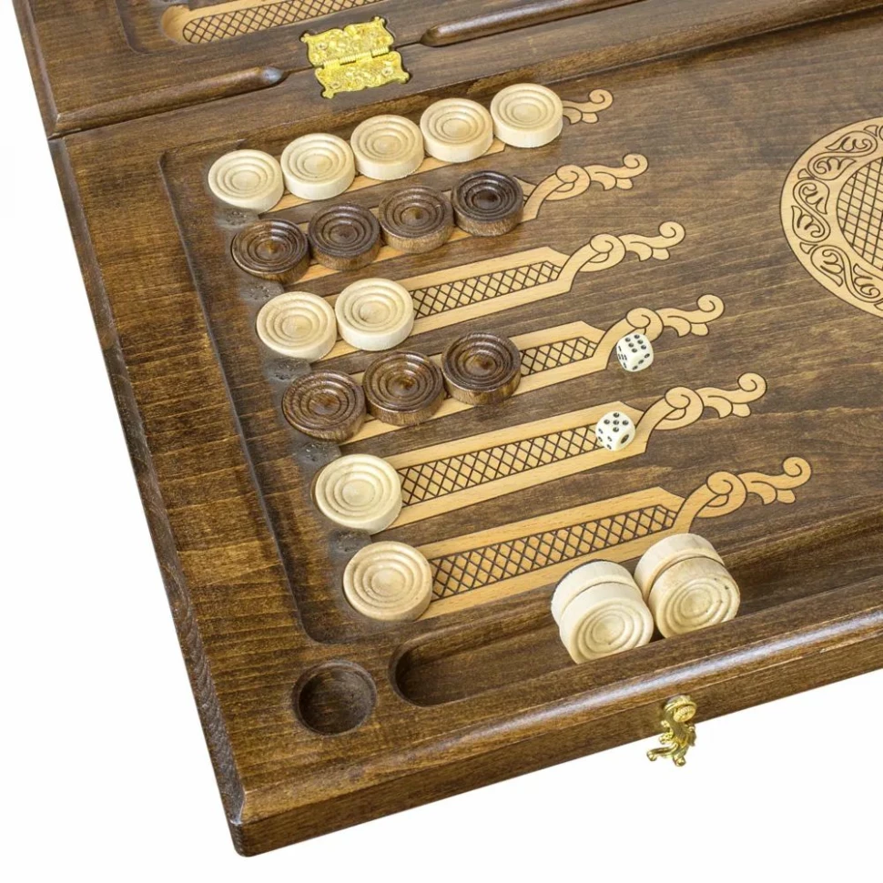 Нарды резные "Гексагон 3" 60, Mkhitaryan