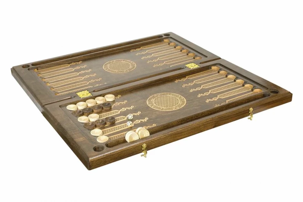 Нарды резные "Гексагон 3" 60, Mkhitaryan