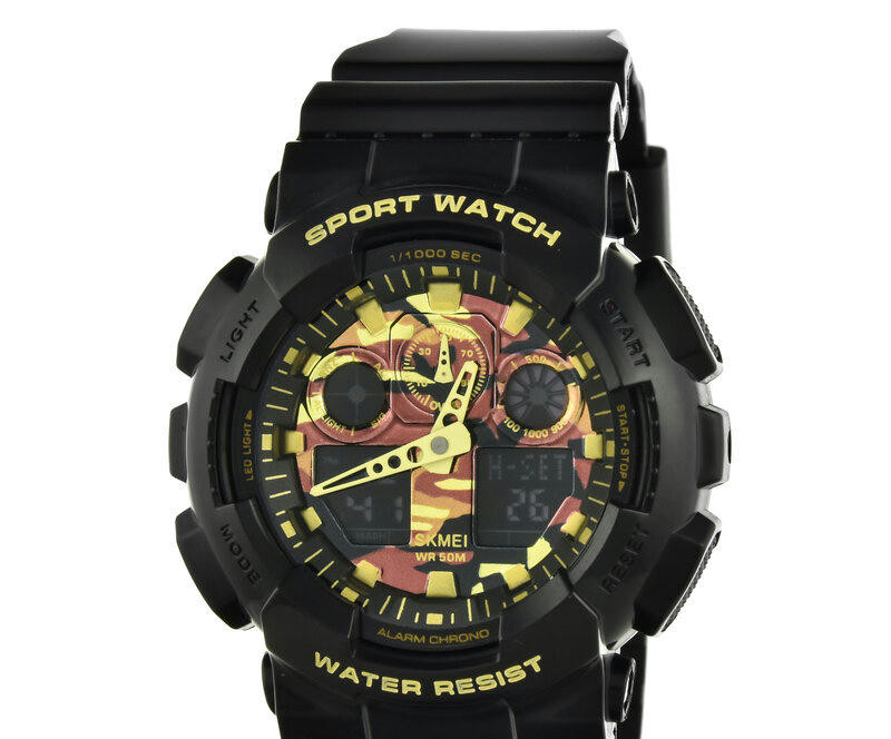 Наручные часы skmei 1832cmbkgd black/gold camo