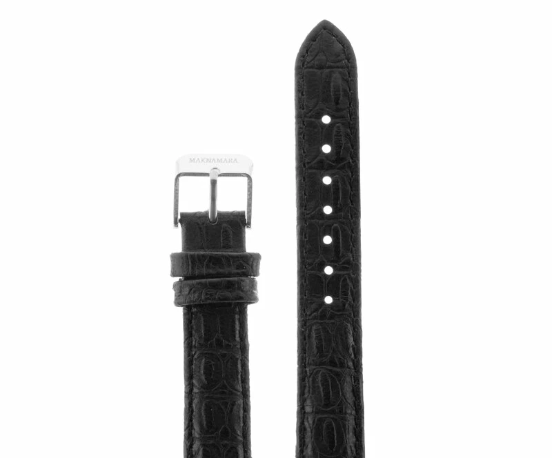 Ремешки maknamara 16 мм змея чер сереб заст
