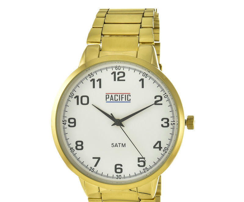 Наручные часы pacific x0059 корп-золот циф-бел браслет