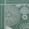 Скатерть из хлопка зеленого цвета с рисунком Ледяные узоры из коллекции new year essential, 180х260см