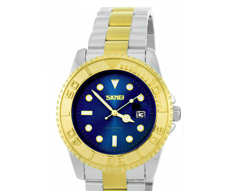 Наручные часы skmei 9295tgdbu silver/gold-blue