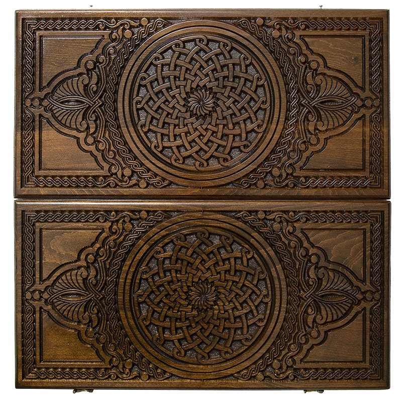 Нарды резные "Армянский узор-3" 60, Haleyan