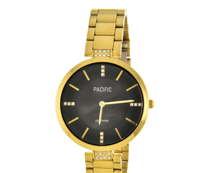 Pacific X6184-07 корп-золот циф-чер браслет