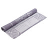 Салфетка из хлопка фиолетово-серого цвета с рисунком Ледяные узоры, new year essential, 53х53см