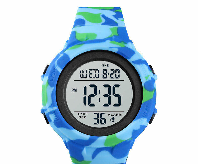 Наручные часы skmei 1615cmltbu light blue camouflage