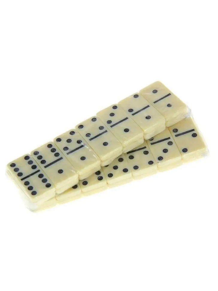 Домино дорожное в чёрном футляре 15 х 9 см, 28 костей / кость 38 х 28 мм