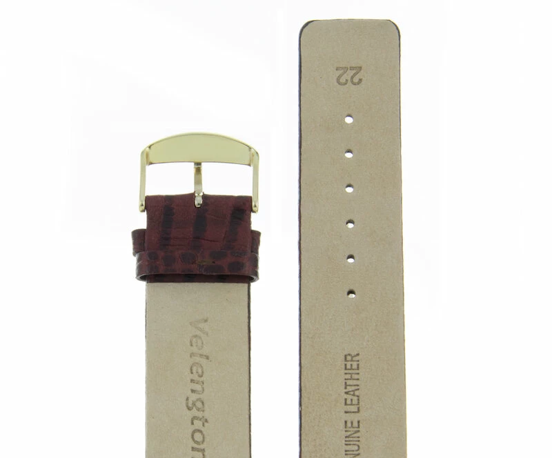 Ремешки velengton 22 темн-бордо змея