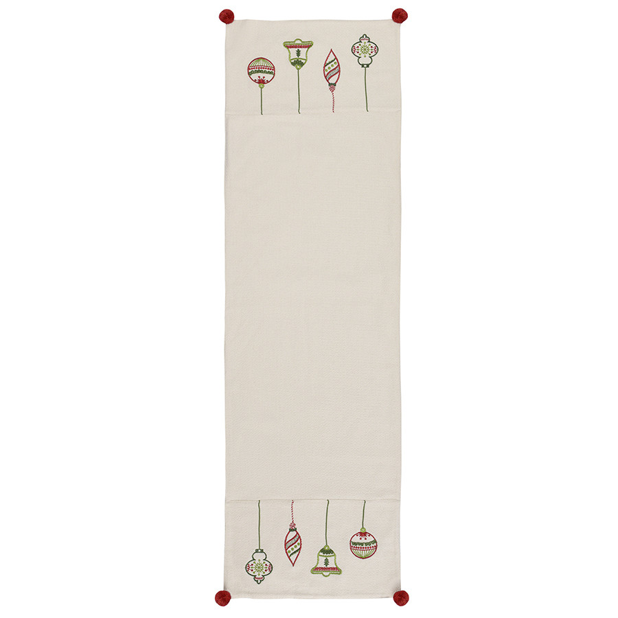 Дорожка с вышивкой christmas decorations из коллекции new year essential, 45х150 см