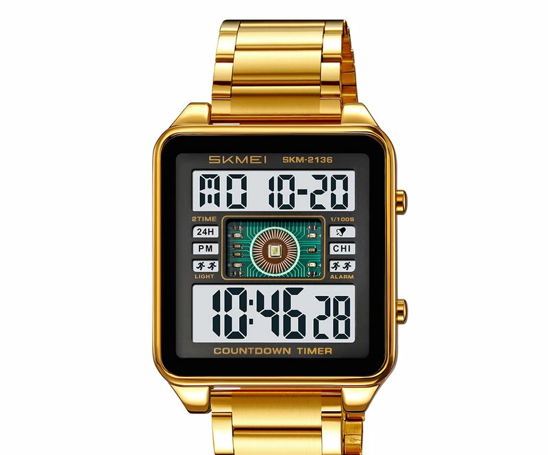 Наручные часы skmei 2136gdwt gold/white