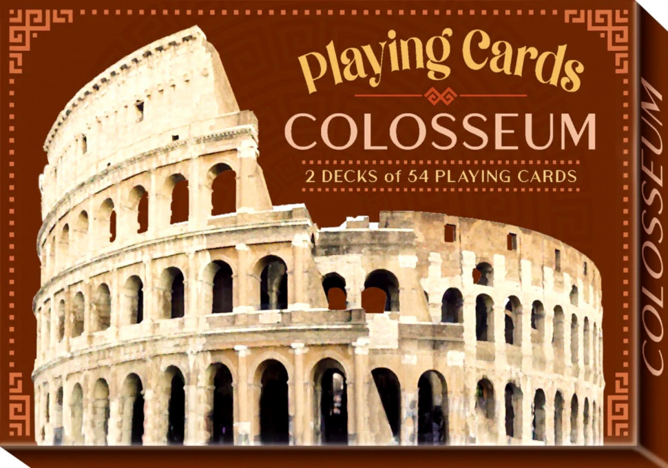 Карты "Colosseum Playing Cards Two Decks" Lo Scarabeo / Две колоды игральных карт Колизей