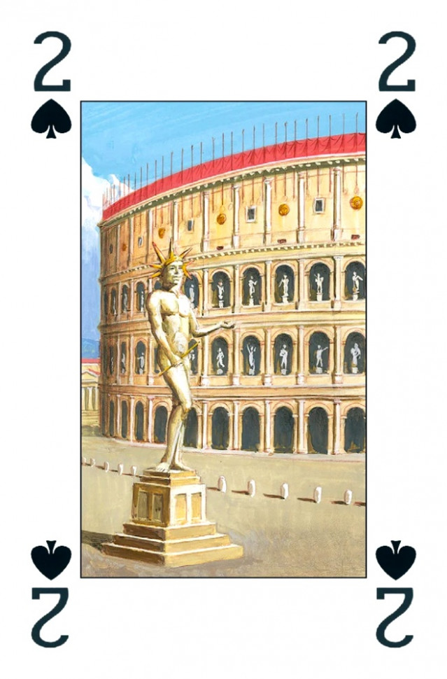 Карты "Colosseum Playing Cards Two Decks" Lo Scarabeo / Две колоды игральных карт Колизей