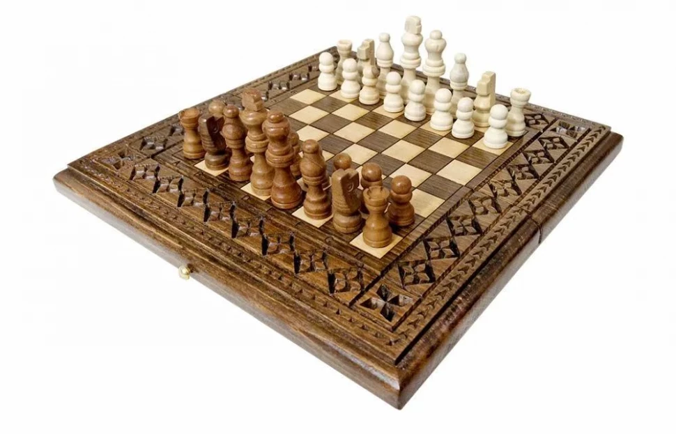 Шахматы + нарды резные "Роял 2" 30, Ustyan