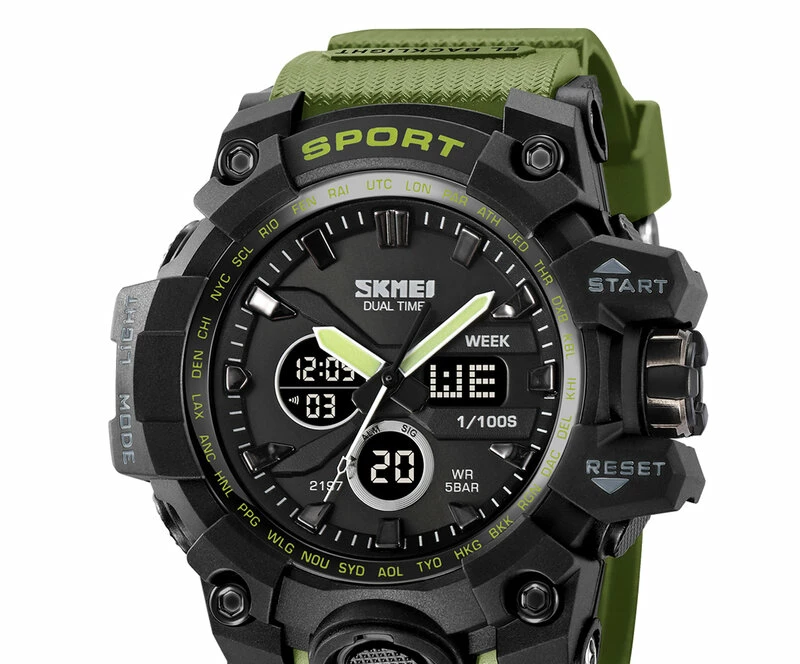 Наручные часы skmei 2197ag amry green