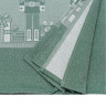 Скатерть из хлопка зеленого цвета с рисунком Щелкунчик из коллекции new year essential, 180х260см