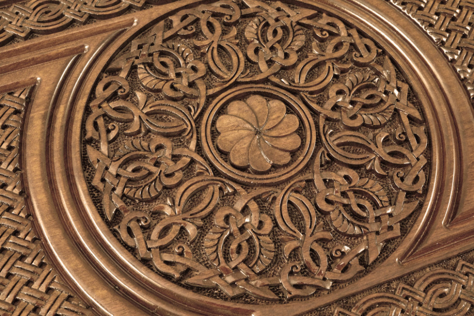 Нарды резные "Армянский узор 10" 60, Haleyan