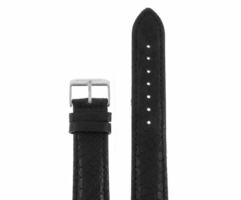 Ремешки maknamara 20 мм змея чер сер заст