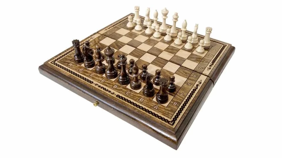 Шахматы + нарды резные "Олимпик 1" 30, Ustyan