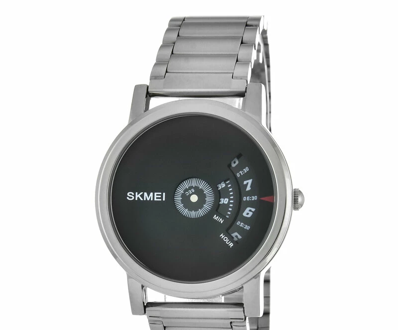 Наручные часы skmei 1260ssibk silver/black stainless steel belt